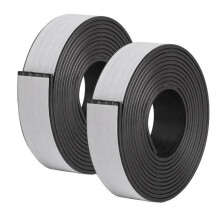 2er-Pack ultra-resistente selbstklebende Magnetstreifen, 20 mm x 2 m, mit starkem Kleber für Moskitonetze