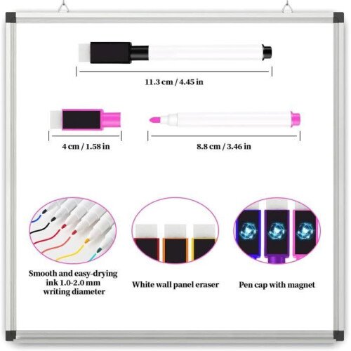 Löschbare Whiteboard-Marker – 10er-Pack – 9 Farben – Feine Faserspitze 1