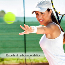 3 Stück fluoreszierend gelbe Tennisbälle für Training & Wettkampf