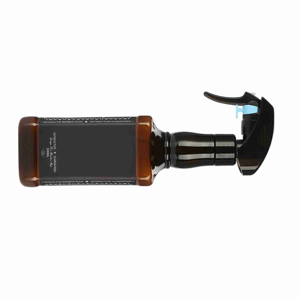 500ml Plastic Hairdressing Spray Bottle Salon Barber Hair Tools Water Sprayer (Brown)