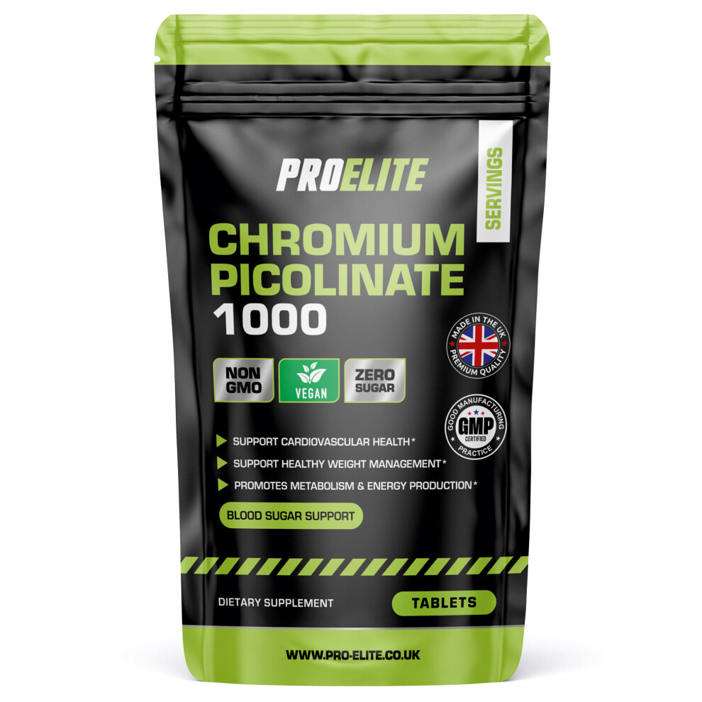 Proelite (120 Tablets) Chromium Picolinate Tablets Metabolism & Energy