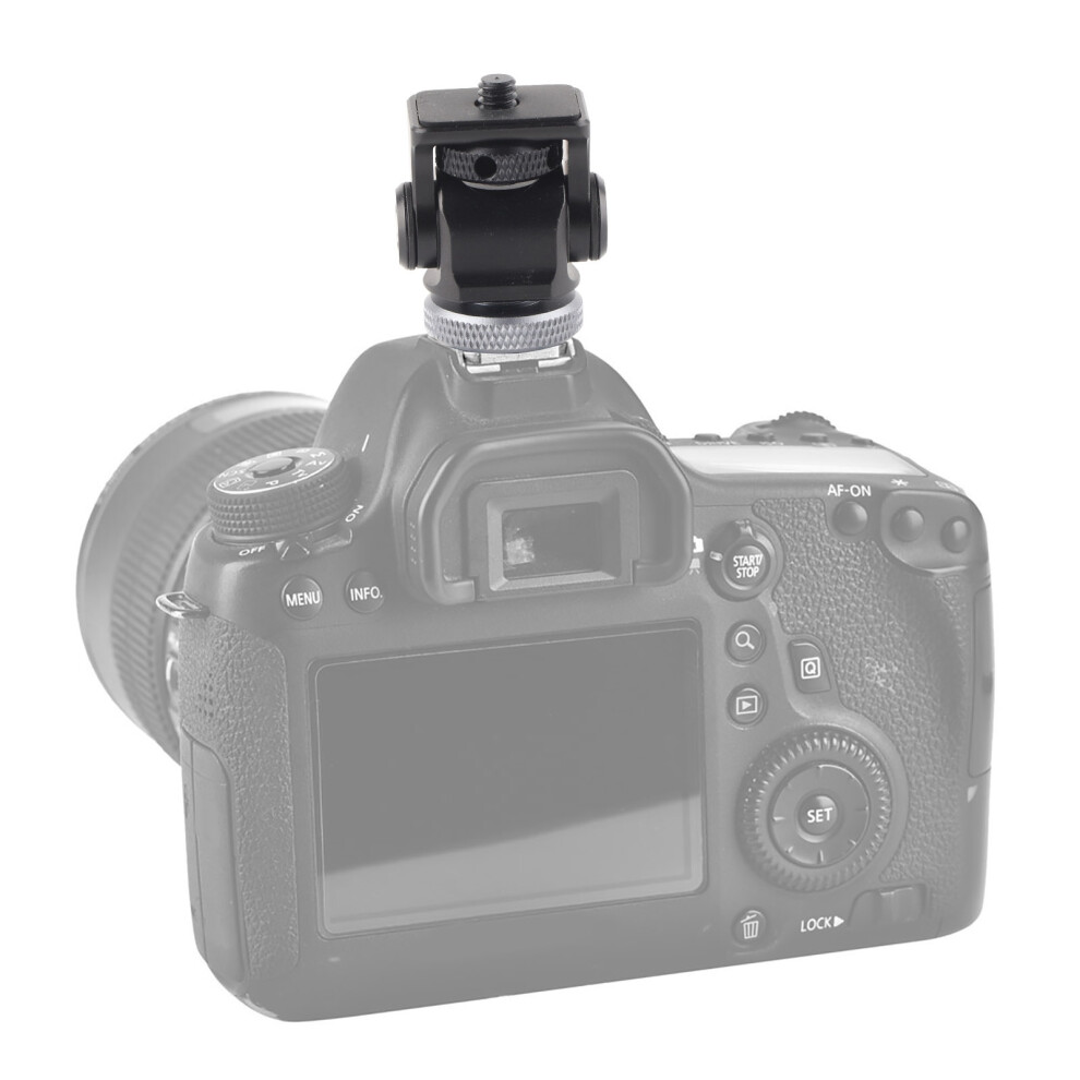 Hot Shoe Mount Monitor Flash Microphone Holder 1/4'' Screw Camera Accessory 4241324235440