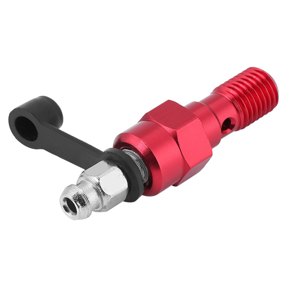 M10x1.0mm Motorcycle Brake Master Caliper Bleed Screw Nipple Banjo Bolt Dust Cap Red 4601324237590