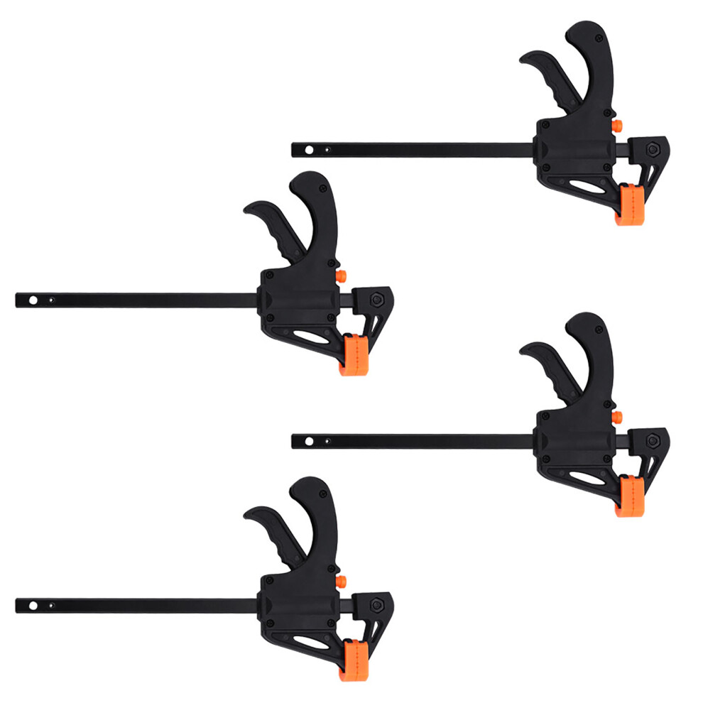 4Pcs 4Inch Bar F Clamps Clip Grip Quick Ratchet Release Woodworking Diy Hand Tool Kit 9431324237512