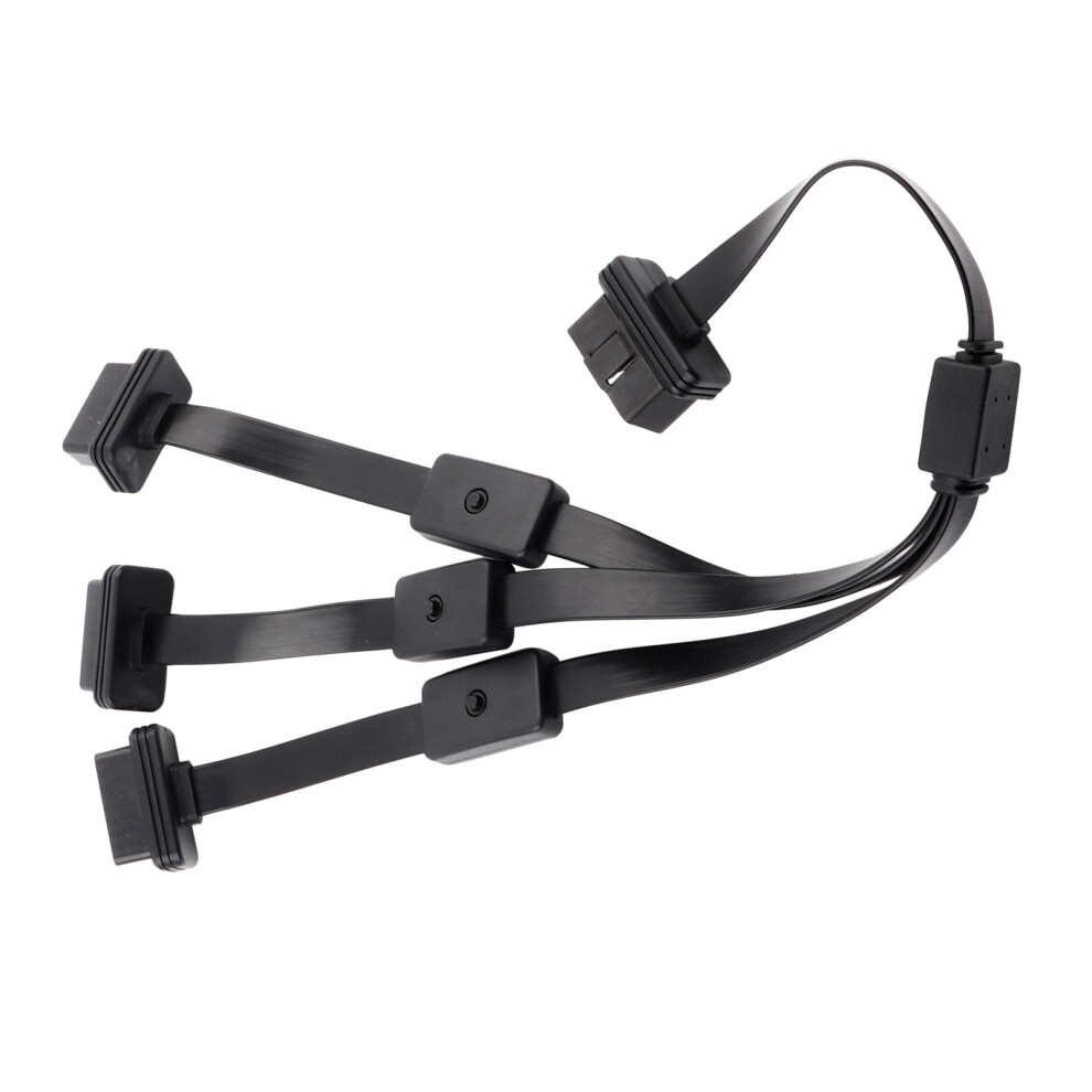 16 Pin 1 Male To 3 Female Obd2 Extension Cable Adapter Connector With On/Off Switch 4901324237089