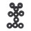 10pcs Drum Cymbal Felt Pads Set Replacement Parts Black Accessory 8