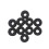 10pcs Drum Cymbal Felt Pads Set Replacement Parts Black Accessory 2