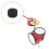 10pcs Drum Cymbal Felt Pads Set Replacement Parts Black Accessory 11