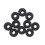 10pcs Drum Cymbal Felt Pads Set Replacement Parts Black Accessory 4