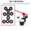 10pcs Drum Cymbal Felt Pads Set Replacement Parts Black Accessory 6