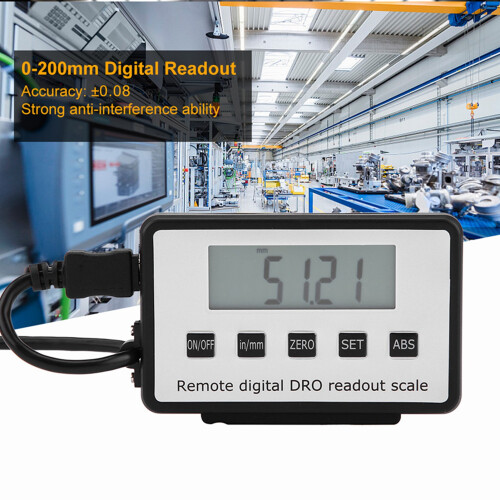 0-200mm Accurate Digital Linear Scale LCD Readout Kit for Milling Machines Lathes 2