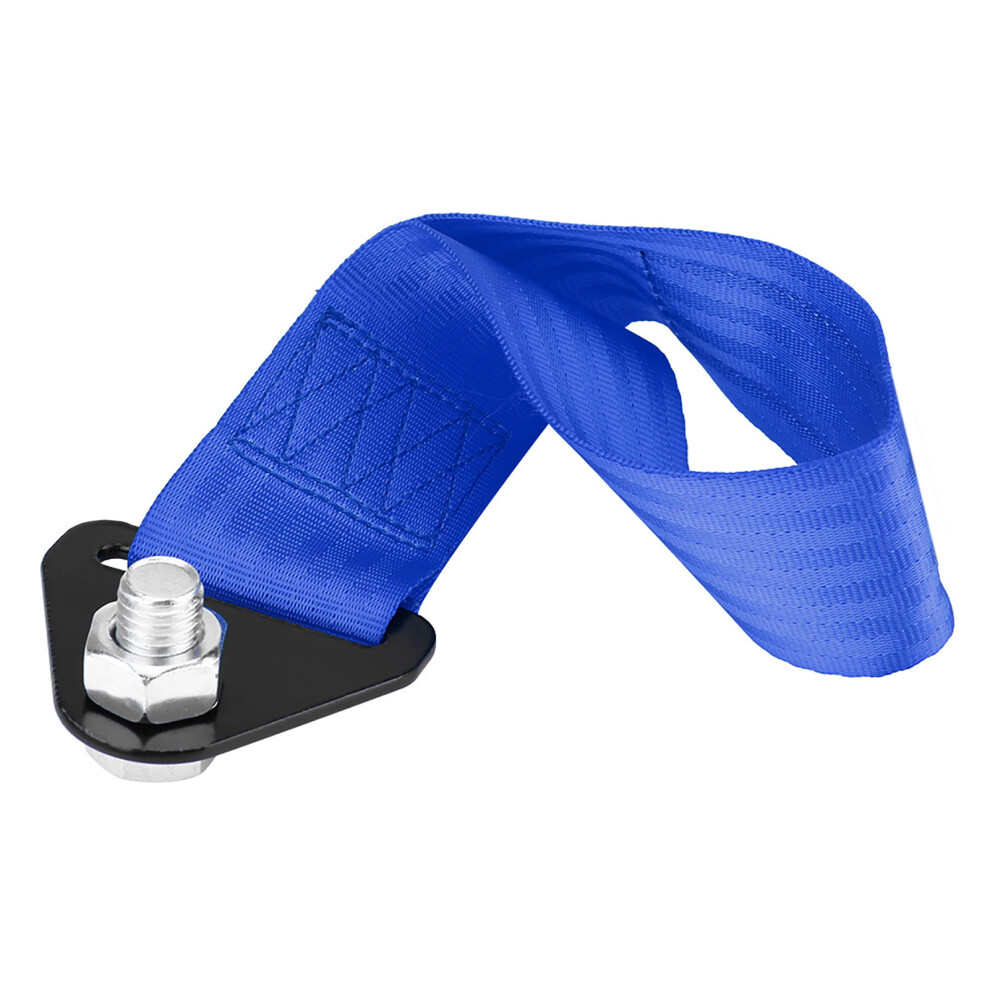 Universal High Strength Racing Car Tow Strap Tow Rope For Front Rear Bumper Towing Hook Blue 4971324239178