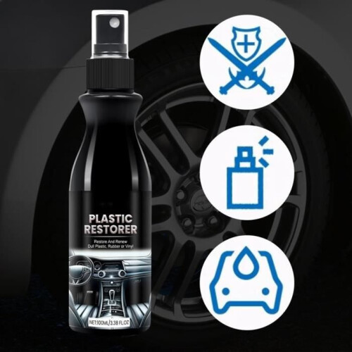 Autolackspray, Autolackmittel, Kunststoff-Außenrenovierer, Kunststoff-Restaurator 2