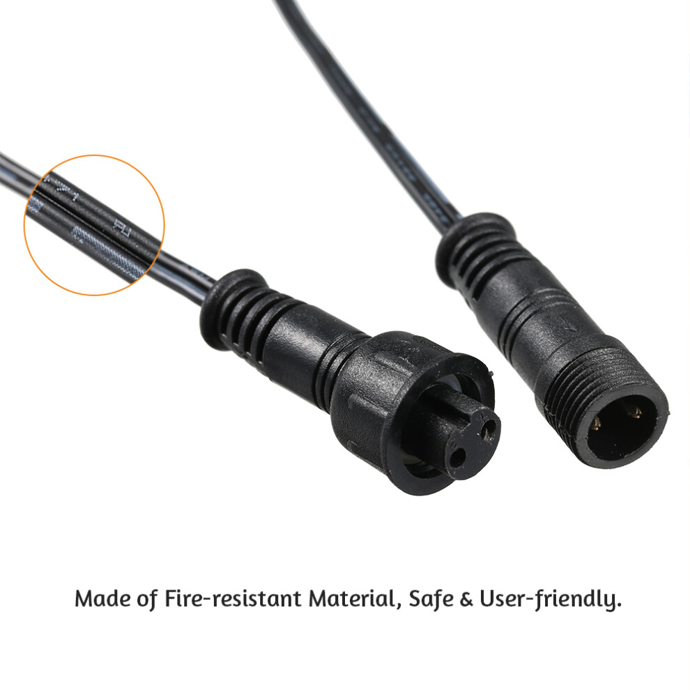 Tomshine Extension Cable Wire 5 Pack 1M/ 3.3Ft 2Pin With Male And Female Connectors Ip67 Water Resistance For Deck Light 5021324239674