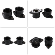 2 Stück Vergaser-Einlassstutzen für Yamaha TT350 XT350 86-00 Schwarz