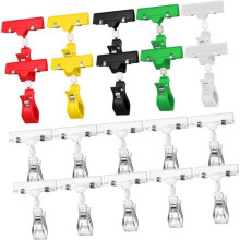20er-Pack Reißnägel für Regaletiketten, Schilder, Doppelklammern, Schilderhalter