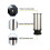 4er Set verstellbare Möbelfüße aus Edelstahl 120 mm VHV 3