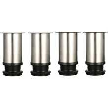 Möbelbeine 4 Verstellfüße 8 cm Höhe, Schrankbeine, Tischbeine, Möbelbeine, VHV-Stahl