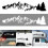 Reflektierender Autoaufkleber, Bergwald, schwarz, VHV 2