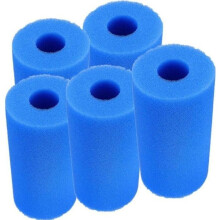 Intex Typ A Waschbarer Poolfilter – 5er-Pack – Schaumstoffkartusche – Blau