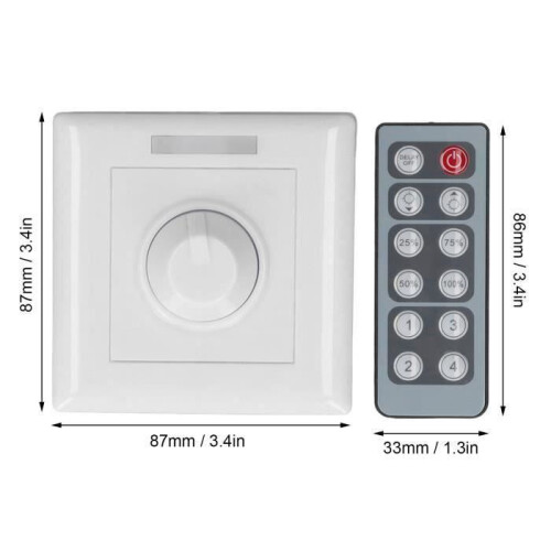Dimmerschalter, DC1224V-Lichtsteuerung, Dimmknopf, Helligkeitseinstellung 2