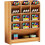 Multifunktionale Stiftebox aus Holz – Kirsche – Braun – Unisex – Erwachsene 1