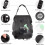 Solar-Campingdusche - 20 L - mit Temperaturanzeige - Tragbar Schwarz 2