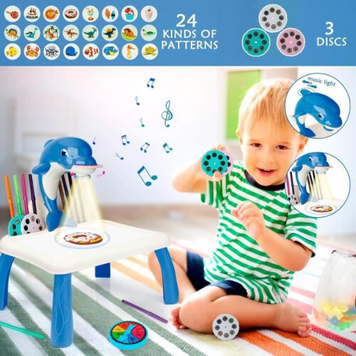 Kinderprojektionstisch - Marke - Modell - Blau - Unisex - Indoor 1