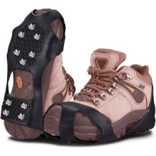 Paar rutschfeste Unisex-Steigeisen mit 10 Spikes für Schnee, Größe S