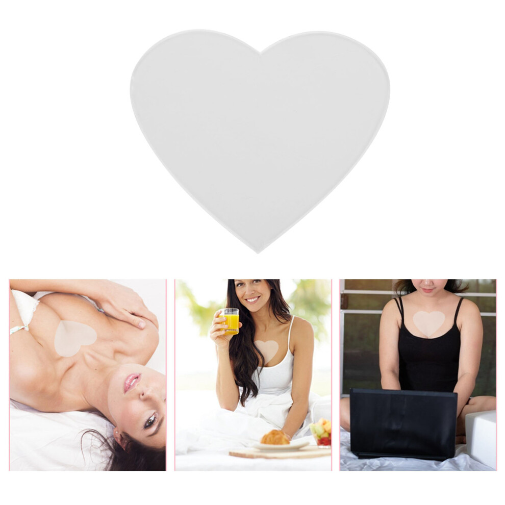 Silicone Anti wrinkle Transparent Breast Care Tighten Lifting Chest Skin Pad Heart Shape