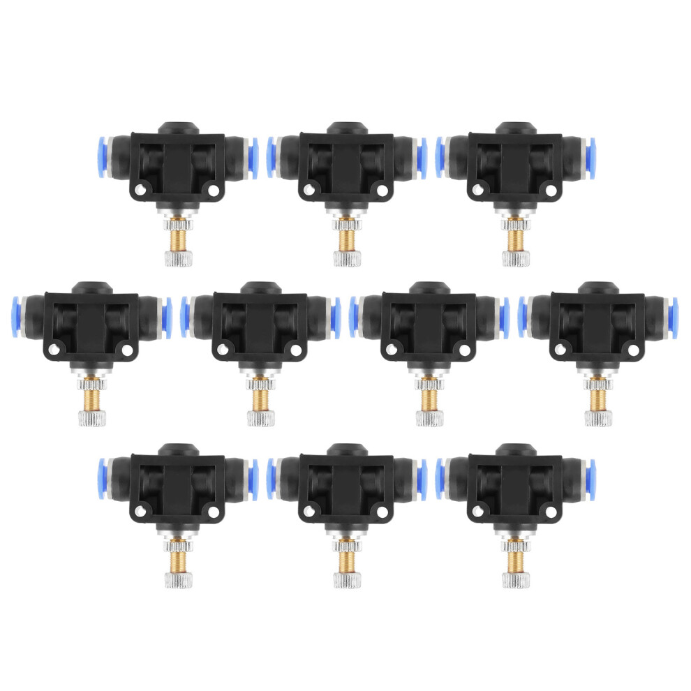 10 pcs/set Push In Speed Controller 6mm Pneumatic Air Flow Control Valve Connector-image-OPC-PHWGMJB-NEW