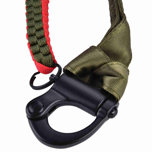 Quick Release Single Point Bungee Rifle Gun Sling Safety Lanyard Accessory (Green)