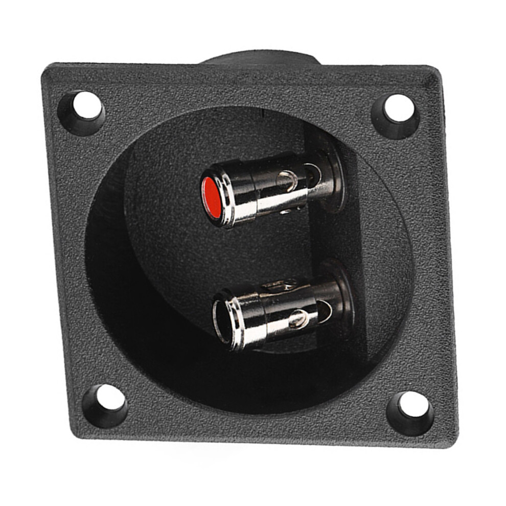 Speakers Terminal Box Push Spring Type 2 Binding Post Cable Connector Acoustic Components 7611324242316