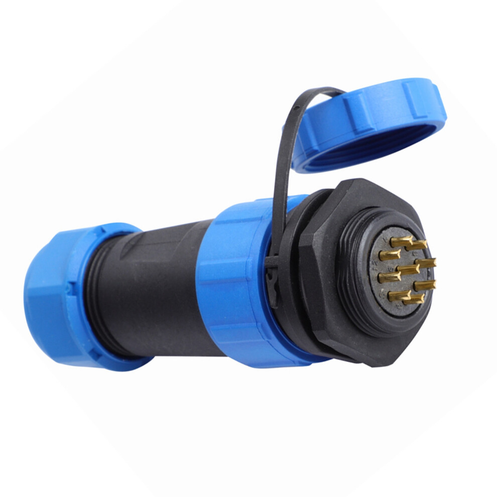 Ip68 Sp21 7Pin Waterproof Plastic Aviation Plug Socket Connector (9Pin) 8771324241890