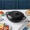Living And Home (Black) 3.2L Enameled Cast Iron Pot with Lid 1