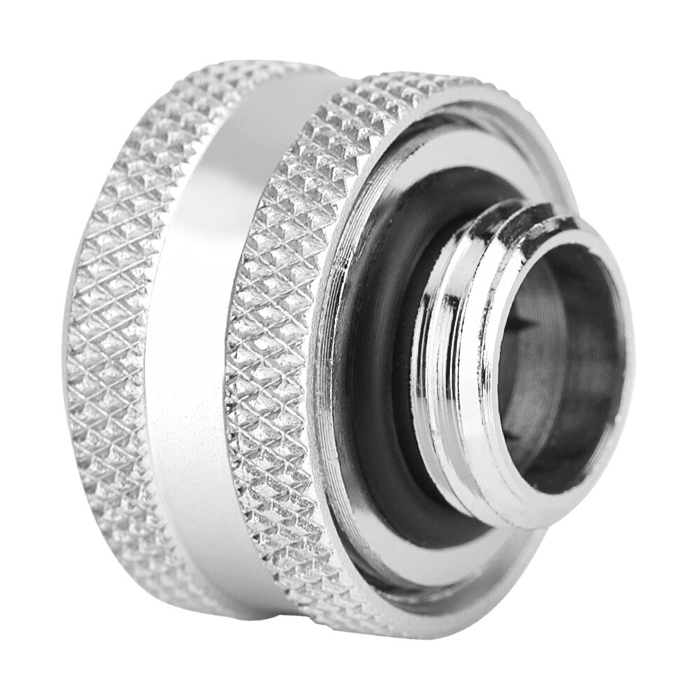 4 Pcs / Pack Water Cooling Compression Fitting For Rigid Acrylic Tube Od 16Mm Silver 9341324244475