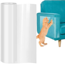Krabpaal voor katten, 45 cm x 3 m, zelfklevend, met 30 schroeven, voor bank, tafel en meubels