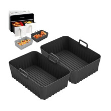 2-pack 9,5L Airfryer-voeringen, Airfryer-accessoires, Siliconen Airfryer-voeringen