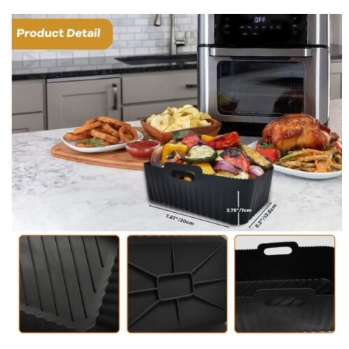 Set van 2 siliconenvormen voor 9,5 l airfryer 2