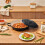 Living And Home (Black) 3.2L Enameled Cast Iron Pot with Lid 3