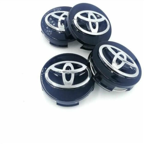 Toyota 4 62mm wieldop met zwart logo