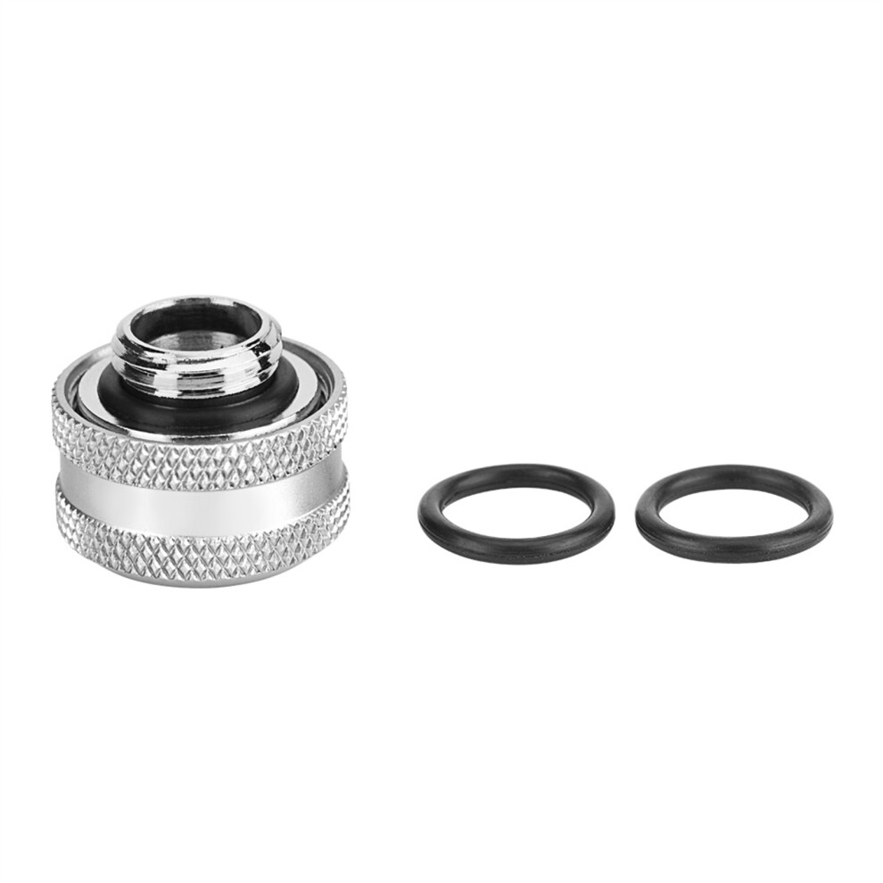 4 Pcs / Pack Water Cooling Compression Fitting For Rigid Acrylic Tube Od 14Mm Silver 8441324244916