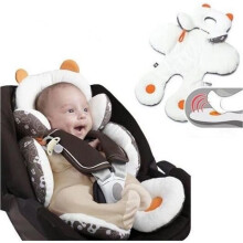 Baby-ondersteuningskussen, voor kinderwagen, autostoel, verkleiner, comfortabel, afneembaar, 48 x 46 cm