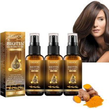3-pack Biotin Haargroeispray – Haargroeiserum – Preventie van haaruitval