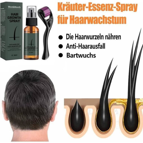Baardgroeikit voor mannen – Baardgroei-activeringsserum – Baardroller voor mannen 1