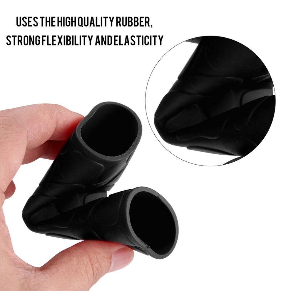 1 Pair Universal Motorcycle Anti slip Soft Rubber Handlebar Grip Cover  Brake Lever Cover Black-image-OPC-PHWGQHW-NEW