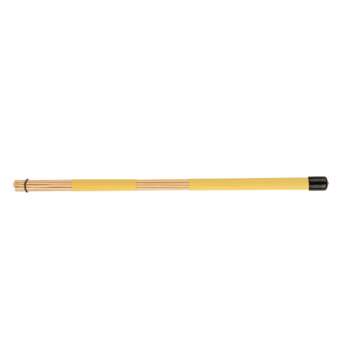 1 Pair Practical Bamboo Drum Brushes Sticks Rod Drumsticks Music Instrument Accessory (Yellow) 2