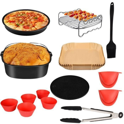 Airfryer accessoireset, vierkant, 8 inch