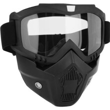 Veiligheidsmasker – SONEW – Anti-condensmasker – Stootvast – Zwart en transparant – Unisex