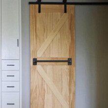 Industry Style Sliding Barn Doors Pull Handle Gates Garages Sheds Metal Hardware Accessories(S)